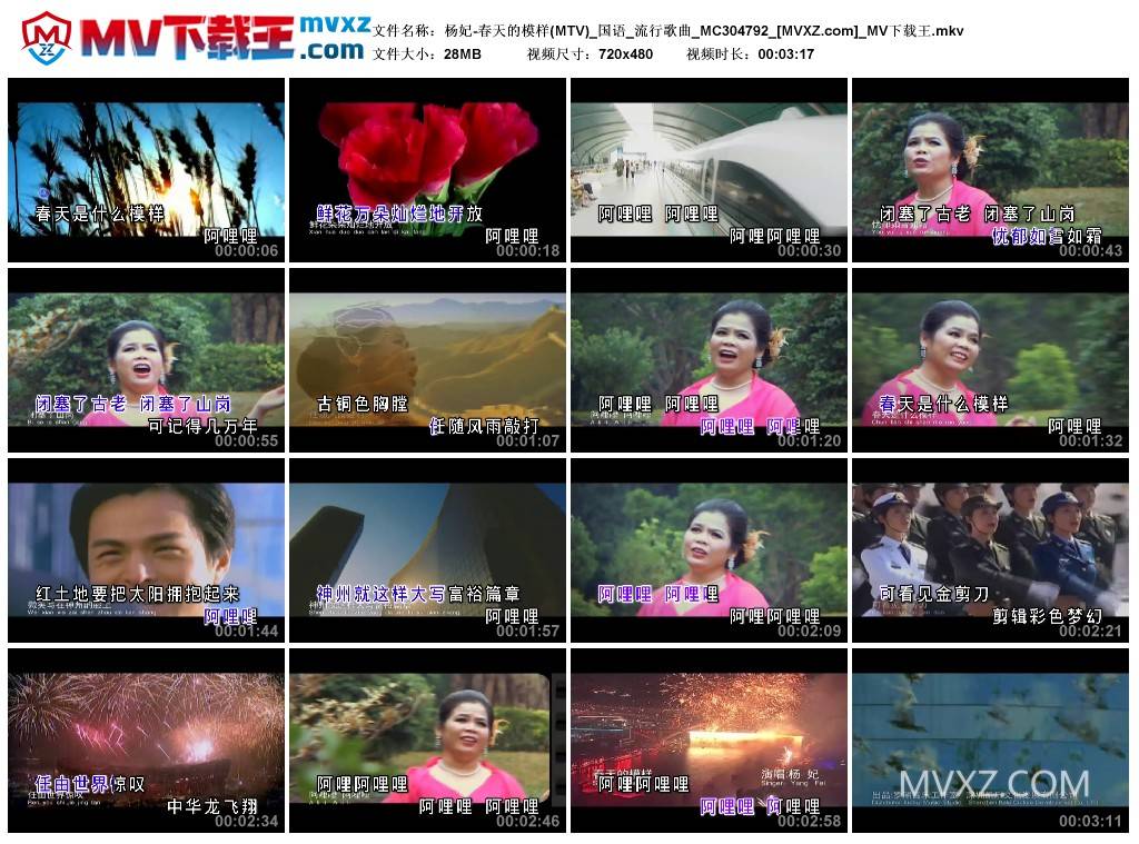 杨妃-春天的模样(MTV)_国语_流行歌曲_MC304792